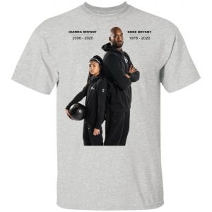 Kobe Bryant and Gianna Tribute T-shirt ajusté, Long Sleeve