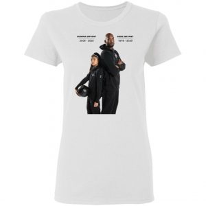 Kobe Bryant and Gianna Tribute T-shirt ajusté, Long Sleeve