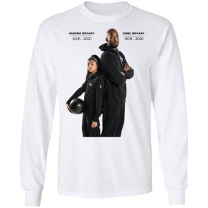 Kobe Bryant and Gianna Tribute T-shirt ajusté, Long Sleeve