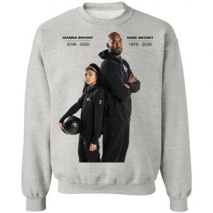 Kobe Bryant and Gianna Tribute T-shirt ajusté, Long Sleeve