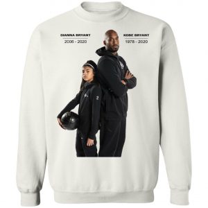 Kobe Bryant and Gianna Tribute T-shirt ajusté, Long Sleeve