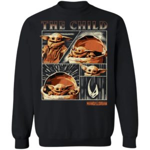 Baby Yoda T- Shirt Star Wars The Mandalorian The Child Collage Hoodie