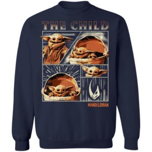 Baby Yoda T- Shirt Star Wars The Mandalorian The Child Collage Hoodie