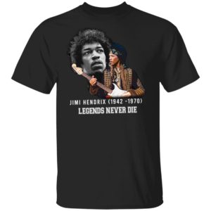Jimi Hendrix 1942 1970 Legends Never Die Signature Shirt Long Sleeve