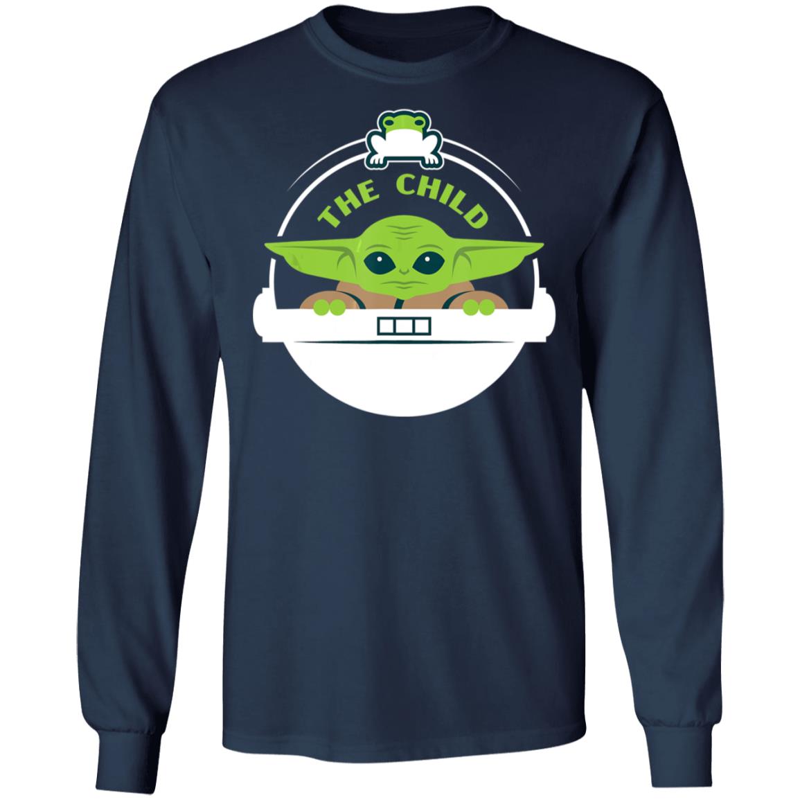 Baby Yoda Shirt Star Wars The Mandalorian The Child Floating Pod Frog Snack Long Sleeve Baby Yoda Shirt Star Wars The Mandalorian The Child Floating Pod Frog Snack Long Sleeve