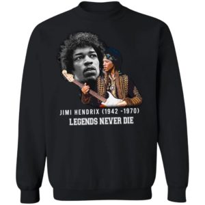Jimi Hendrix 1942 1970 Legends Never Die Signature Shirt Long Sleeve