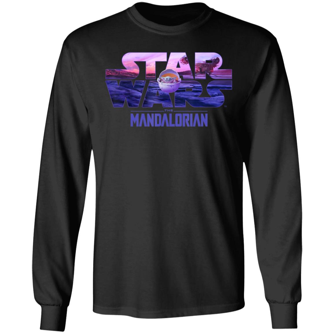 Baby Yoda T-Shirt Star Wars The Mandalorian The Child Long Sleeve Baby Yoda T-Shirt Star Wars The Mandalorian The Child Long Sleeve