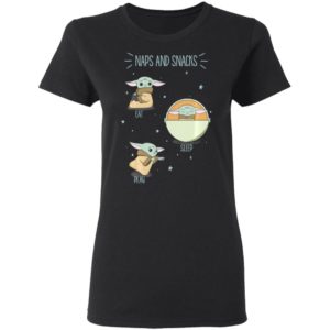 Star Wars The Mandalorian The Child Naps And Snacks Baby Yoda Long Sleeve T-Shirt