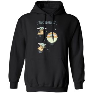 Star Wars The Mandalorian The Child Naps And Snacks Baby Yoda Long Sleeve T-Shirt