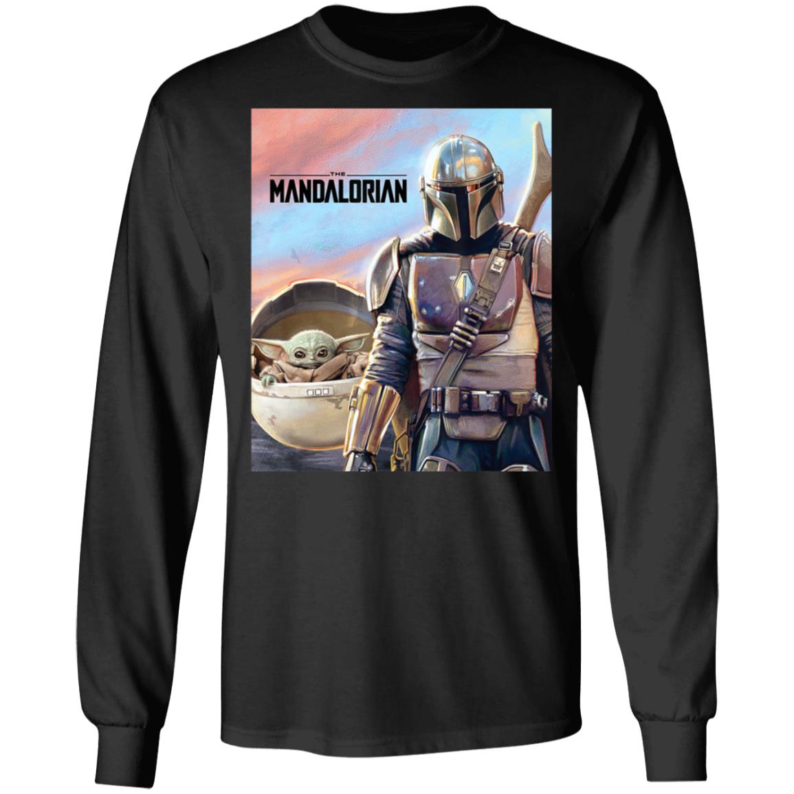Star Wars The Mandalorian The Child Baby Yoda Shirt Hoodie LS Star Wars The Mandalorian The Child Baby Yoda Shirt Hoodie LS