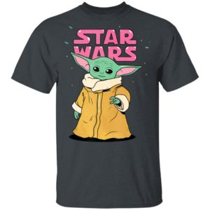 Star Wars The Mandalorian The Child Pink Bubble Letters Baby Yoda Shirt Hoodie