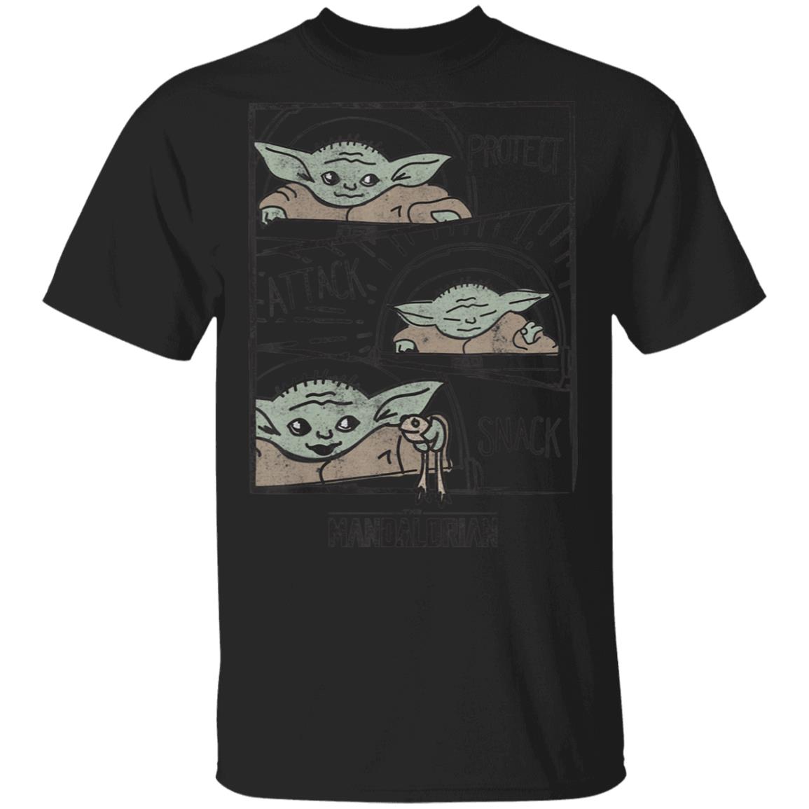 Star Wars The Mandalorian The Child Baby Yoda Protect Attack Snack Shirt Hoodie Star Wars The Mandalorian The Child Baby Yoda Protect Attack Snack Shirt Hoodie