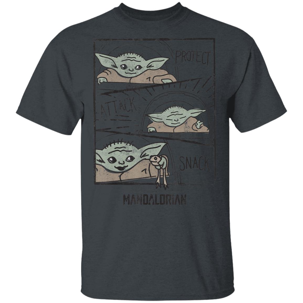 Star Wars The Mandalorian The Child Baby Yoda Protect Attack Snack Shirt Hoodie Star Wars The Mandalorian The Child Baby Yoda Protect Attack Snack Shirt Hoodie