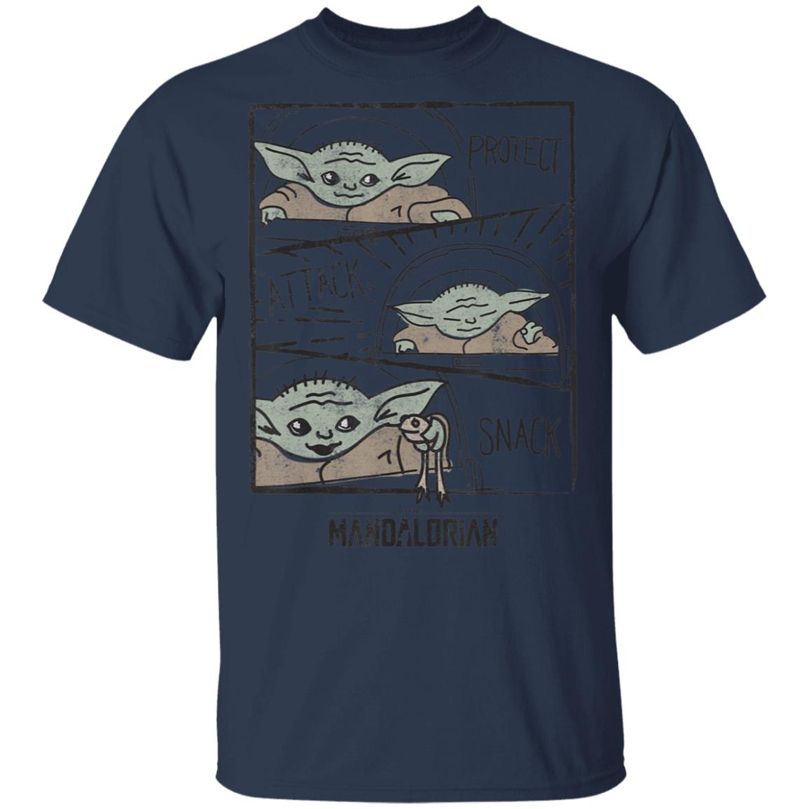 Star Wars The Mandalorian The Child Baby Yoda Protect Attack Snack Shirt Hoodie Star Wars The Mandalorian The Child Baby Yoda Protect Attack Snack Shirt Hoodie