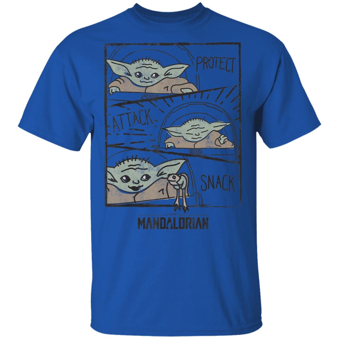 Star Wars The Mandalorian The Child Baby Yoda Protect Attack Snack Shirt Hoodie Star Wars The Mandalorian The Child Baby Yoda Protect Attack Snack Shirt Hoodie