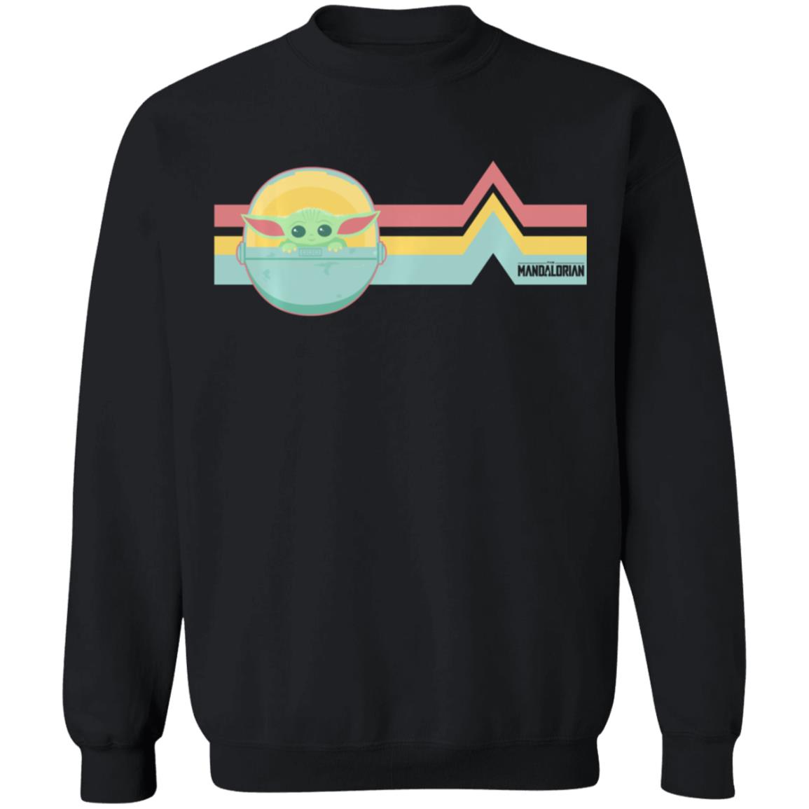 Star Wars The Mandalorian The Child Baby Yoda Rainbow Chest Lines Shirt Long Sleeve Star Wars The Mandalorian The Child Baby Yoda Rainbow Chest Lines Shirt Long Sleeve