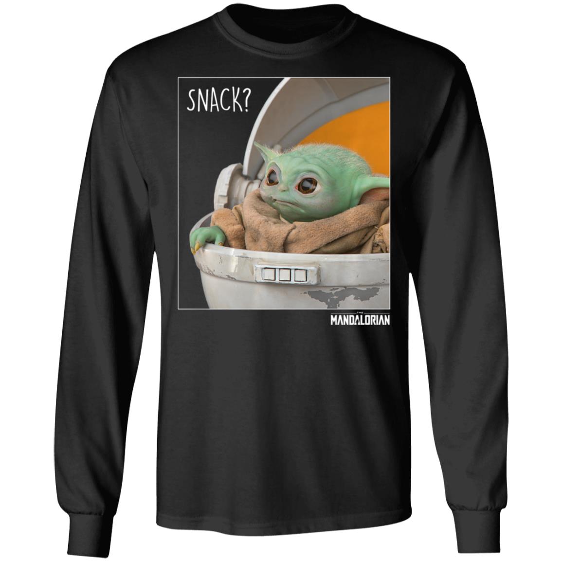 Star Wars The Mandalorian The Child Baby Yoda Snack Time Shirt Hoodie Star Wars The Mandalorian The Child Baby Yoda Snack Time Shirt Hoodie