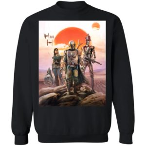 Star Wars The Mandalorian Group Shirt Hoodie Long Sleeve