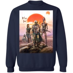 Star Wars The Mandalorian Group Shirt Hoodie Long Sleeve