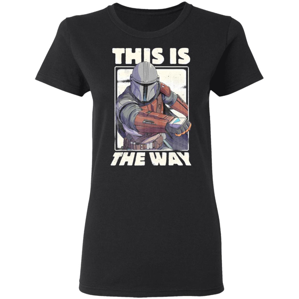 Star Wars The Mandalorian This Is The Way Shirt Hoodie LS Star Wars The Mandalorian This Is The Way Shirt Hoodie LS