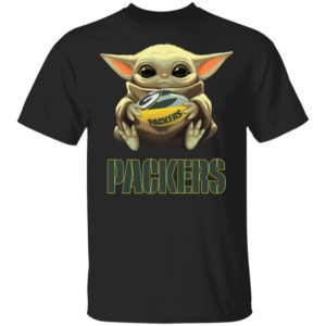Baby Yoda Hug Green Bay Packer Shirt Hoodie