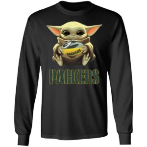 Baby Yoda Hug Green Bay Packer Shirt Hoodie