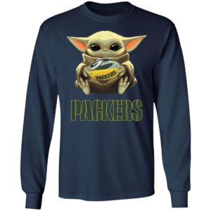 Baby Yoda Hug Green Bay Packer Shirt Hoodie