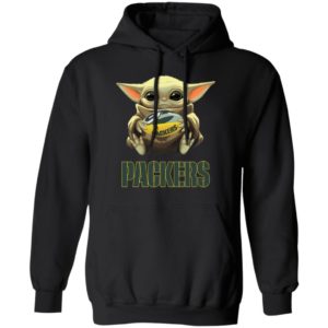 Baby Yoda Hug Green Bay Packer Shirt Hoodie