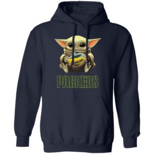 Baby Yoda Hug Green Bay Packer Shirt Hoodie