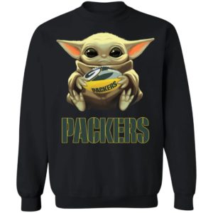 Baby Yoda Hug Green Bay Packer Shirt Hoodie