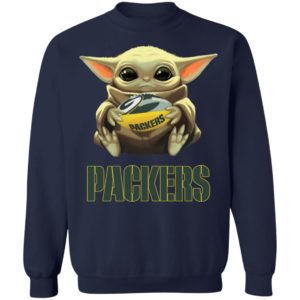 Baby Yoda Hug Green Bay Packer Shirt Hoodie