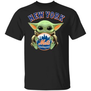 Baby Yoda Hug New York Mets Star Wars Shirt Hoodie LS