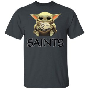 Baby Yoda Hug New Orleans Saints Star War Shirt