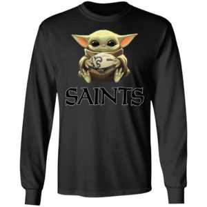 Baby Yoda Hug New Orleans Saints Star War Shirt