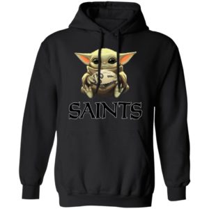 Baby Yoda Hug New Orleans Saints Star War Shirt