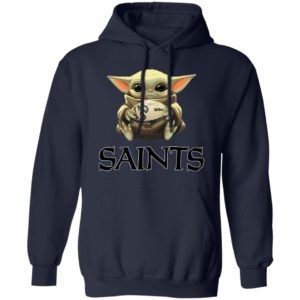 Baby Yoda Hug New Orleans Saints Star War Shirt