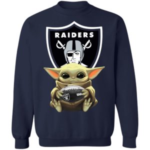 Baby Yoda Hug Oakland Raiders Star Wars Shirt Hoodie