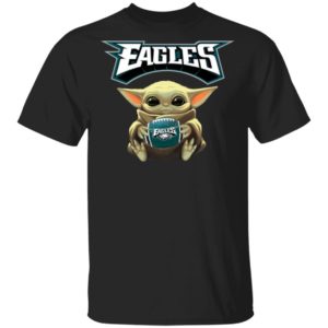 Baby Yoda hug Philadelphia Eagles Star Wars Shirt Hoodie