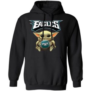 Baby Yoda hug Philadelphia Eagles Star Wars Shirt Hoodie