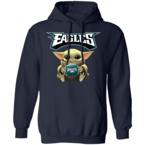 Baby Yoda hug Philadelphia Eagles Star Wars Shirt Hoodie