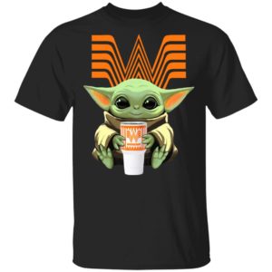Baby Yoda Drink Whataburger Star Wars Shirt Hoodie LS