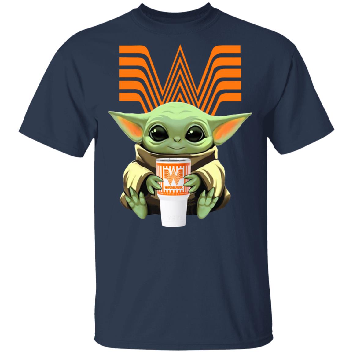 Baby Yoda Drink Whataburger Star Wars Shirt Hoodie LS Baby Yoda Drink Whataburger Star Wars Shirt Hoodie LS