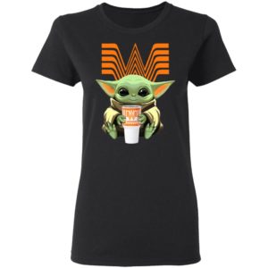 Baby Yoda Drink Whataburger Star Wars Shirt Hoodie LS