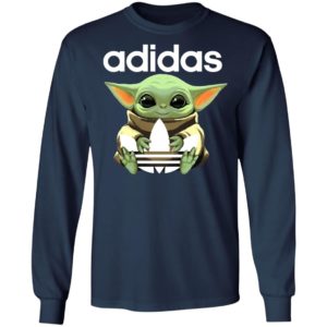 Baby Yoda Hug Adidas Star Wars Shirt Hoodie