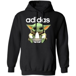 Baby Yoda Hug Adidas Star Wars Shirt Hoodie