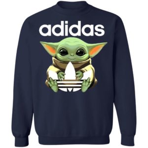 Baby Yoda Hug Adidas Star Wars Shirt Hoodie