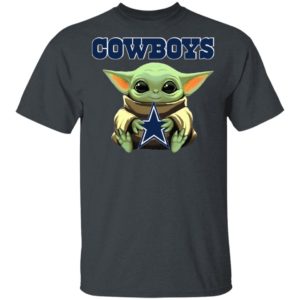 Baby Yoda Hug Dallas Cowboys Star Wars Shirt Hoodie Long Sleeve