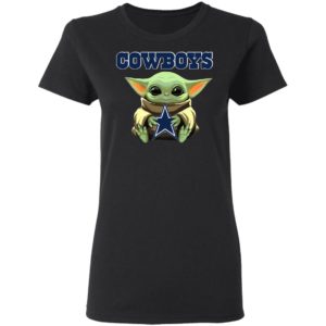 Baby Yoda Hug Dallas Cowboys Star Wars Shirt Hoodie Long Sleeve