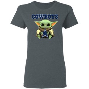 Baby Yoda Hug Dallas Cowboys Star Wars Shirt Hoodie Long Sleeve