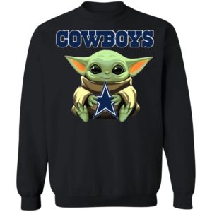 Baby Yoda Hug Dallas Cowboys Star Wars Shirt Hoodie Long Sleeve